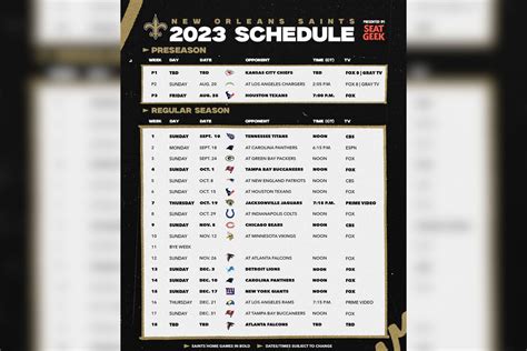 saints standings 2023|saints score 2023.